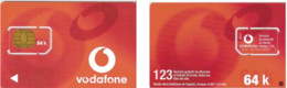 Carte SIM - Espagne - Vodafone - Vodafone Red Card 64K, Série B021 9420 - Vodafone