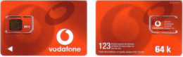 Carte SIM - Espagne - Vodafone - Vodafone Red Card 64K, Série B021 8500 - Vodafone