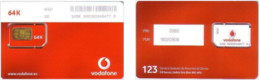 Carte SIM - Espagne - Vodafone - Vodafone Red Card 64K, Série B021 8120 - Vodafone