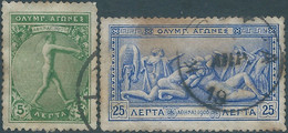 Greek-Greece-Grèce,1906 The 10th Anniversary Of The Olympic Games,Used - Usati