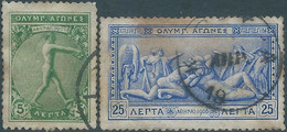 Greek-Greece-Grèce,1906 The 10th Anniversary Of The Olympic Games,Used - Gebraucht