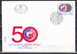 Yugoslavia 1995 50 Years Of The Red Star Sports Association FDC - Covers & Documents
