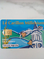 FRANCE PRIVEE HN126 LE CARILLON MILLENIUM LAC ANNECY 25U UT - 25 Eineiten