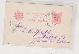 ROMANIA  1904 PANCIU Postal Stationery To Germany - Briefe U. Dokumente