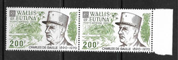 Wallis Et Futuna P.A N°106** Charles De Gaulle Une Paire . Cote 21.40€ - Collections, Lots & Series