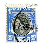 10630 Penang 1954 Scott # 41 Used OFFERS WELCOME! - Penang