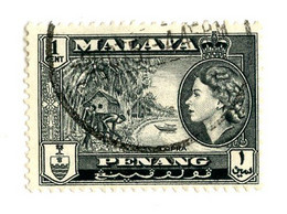 10634 Penang 1957 Scott # 45 Used OFFERS WELCOME! - Penang