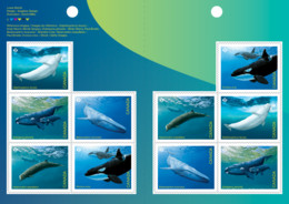 CANADA 2022 New ** Endangered Whales: Marine Mammals, Fauna, Booklet Of 10 Mint MNH  (**) - Unused Stamps