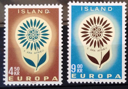 EUROPA 1964 - ISLANDE                 N° 340/341                        NEUF** - 1964