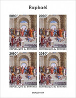 Burundi 2022, Art, Raphael IV, 4val In BF IMPERFORATED - Ungebraucht