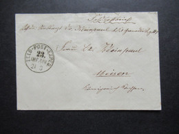 Feldpost Deutsch Französischer Krieg 1870 / 71 Stempel Feld - Post Exped. 23. Inf. Div. Nach Meissen Gesendet - War 1870