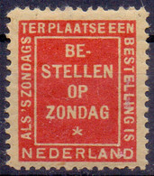 NETHERLANDS - ZONDAG  - **MNH - Revenue Stamps