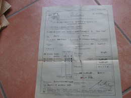 15.2.1951 ITALIA Napoli Biglietto Provvisorio Steamship Voucher Napoli Santos BRASILE ITALNAVI Soc.Navigazione - Europe