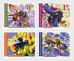 Liechtenstein - Postfris/MNH - Complete Set Wilde Bijen 2022 - Neufs