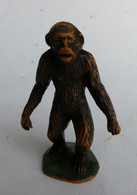 Figurine STARLUX  1953 - ANIMAUX - Singe GORILLE 715 ZOO Pas Clairet Elastolin Ougen Jim Cyrnos (4) - Andere & Zonder Classificatie