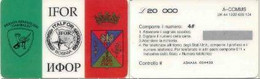 BOSNIA : BOS26 20000Lit ITALFOR    Ital.Flag SATELLITE CARD MINT - Bosnia