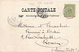 CARTE OCÉANIE MARÉ ILES LOYAUTÉ RUE BEFFROY POUR ROUEN CARD NOUVELLE CALEDONIE OCENIA - Covers & Documents