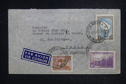 ARGENTINE - Enveloppe Par Avion "Condor " De Buenos Aires Pour Paris En 1939 - L 122206 - Brieven En Documenten