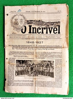 Almada - Jornal O Incrível Nº 2, 1 Novembro De 1927 - Imprensa - Publicidade - Portugal - Algemene Informatie