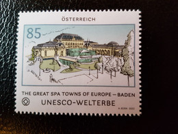 Austria 2022 Autriche UNESCO World Heritage Spa Europe Baden Near Vienna Architecture 1v Mnh - Neufs