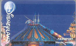 PASS-DISNEYLANDPARIS -1996-SPACE MOUNTAIN-ADULTE-V° N° S 039523 VERTICAL A Droite-VALIDE 1 JOUR--TBE- - Passaporti  Disney