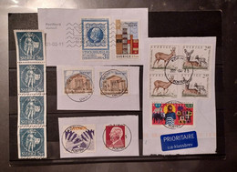 Svezia Sweden 1992- 2018  Lot 15 Stamps Used And On Fragment - Oblitérés
