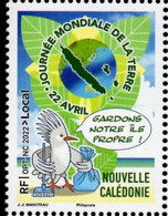 Nouvelle-Calédonie 2022 - Ecologie, Cagou, Journée Mondiale De La Terre - 1 Val Neuf // Mnh - Nuevos