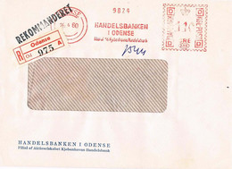 Dänemark Freistempel, EMA - Einschreiben - Meterstamp - Odense - Bank - Franking Machines (EMA)