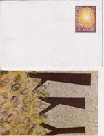 WARLI PAINTING- FOLK ART- PRE PAID COVER WITH GREETING CARD- INDIA POST- SCARCE-MINT-BX2-38 - Zonder Classificatie