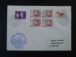 Lettre Cover Obliteration Postmark Godthab Cachet Postvaesen Kiel Groenland Greenland 1984 (ex 6) - Storia Postale