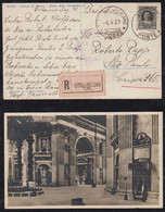 Vatikan Vatican 1931 Registered Picture Postcard To SAO PAULO Brazil 10 Lire Stamp - Covers & Documents