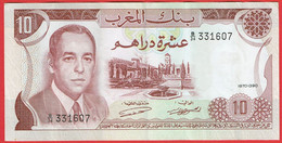 Maroc - Billet De 10 Dirhams - Hassan II - 1970 - P57a - Marokko