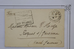 AR18  FRANCE LEVANT   BELLE LETTRE FM 1939 AIR FRANCE LEVANT POUR ROQUES S GARONNE  ++ AFFRANCH. INTERESSANT - Briefe U. Dokumente