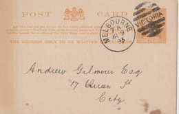 VICTORIA - Post Card .Stamp Viktoria - Melbourne - Brieven En Documenten