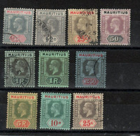 Maurice - Mauritius Colonies Britannique _(1912 )  N°146/154 - Mauritius (...-1967)