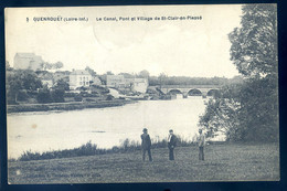 Cpa Du 44 Guenrouët -- Le Canal , Pont Et Village De St Clair En Plessé      FEV22-72 - Guenrouet