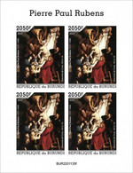 Burundi 2022, Art, Rubens, 4val In BF IMPERFORATED - Unused Stamps