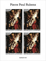 Burundi 2022, Art, Rubens, 4val In BF IMPERFORATED - Nuovi