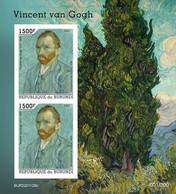 Burundi 2022, Art, Van Gogh II, 2val In BF IMPERFORATED - Ongebruikt