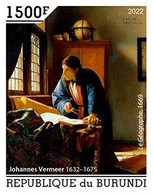 Burundi 2022, Art, Vermeer II, 1val IMPERFORATED - Unused Stamps