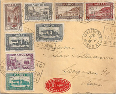 Maroc Marruecos Morocco Marokko Berne Suisse Tanger Tangier 16/4/35 Lettre Cover Belege Carta Daguin Foire Feria Fear - Lettres & Documents