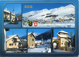 Suisse - Grisons - Zuoz - Multivues - Ecrite, Timbrée - Zuoz