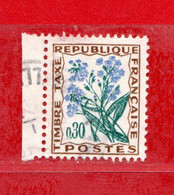 FRANCE °-1964-71 - TAXE - FLEURS -Yvert. 99  Oblitéré . - 1960-.... Used