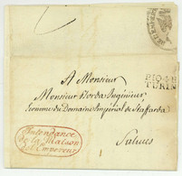 P.104.P. TURIN + Franchise Intendance De La Maison De L'Empereur Salmatoris Rossillion Saluzzo - 1792-1815: Dipartimenti Conquistati