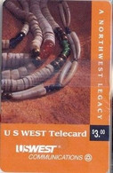 USWEST : UW006 $3.00 Ed. 2 Series 1 Of 5 MINT - [2] Chip Cards