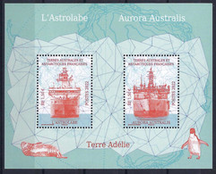 TAAF 2022 - Astrolabe Et Aurora Australis - Blocs-feuillets