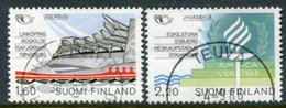 FINLAND 1986 Partnership Towns Used.  Michel 996-97 - Oblitérés
