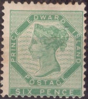 Canada Kanada Prince Edward Island 1862 Victoria MiN°8 Six Pence MLH/* Vedere Scansione - Ungebraucht