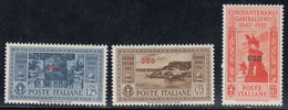 1932 Insieme Di 3 Valori Sass. MH* Cv 140 - Egée (Coo)