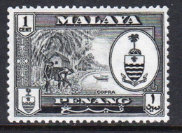 Malaya Penang 1960 Queen Elizabeth II Single 1c Stamp In Mounted Mint - Penang